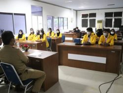 15 Mahasiswa UNCP PDK di Kantor Diskominfo Lutim