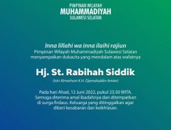 Muhammadiyah Sulsel Berduka, Istri Alm KH Djamaluddin Amien Tutup Usia