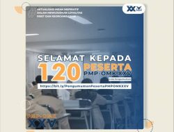 Pengumuman Peserta Pelatihan Metodologi Penelitian dan Orientasi Manajemen Keorganisasian XXV (PMP-OMK XXV)