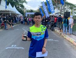 Pembalap Muda Asal Pinrang Bernama Harun Hasan Sukses Raih Podium di Open Race Seven, Wajo